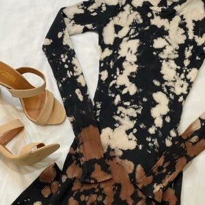BRAND NEW   Tie Dye Ribbed Dress